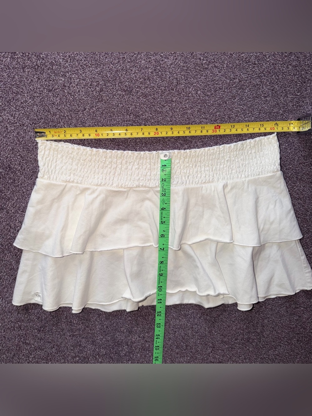 NWT! Vintage Y2K Abercrombie& Fitch 2000s Layered Mini Skirt - Picture 5 of 6